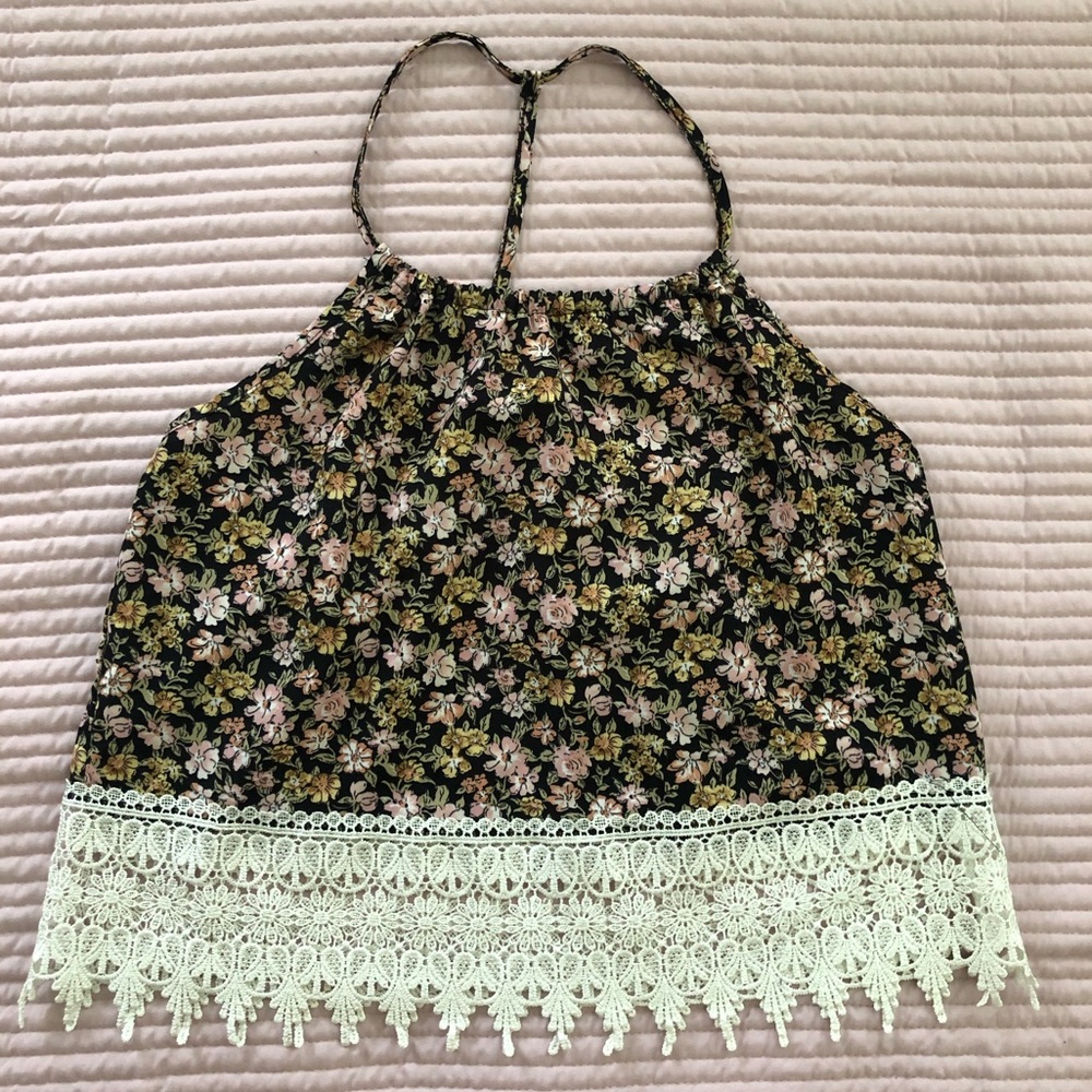 LA HEARTS Floral Tank Top